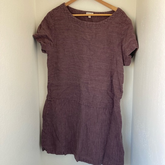 Hill Dresses Hill Linen Lagenlook Dress In Minimalist